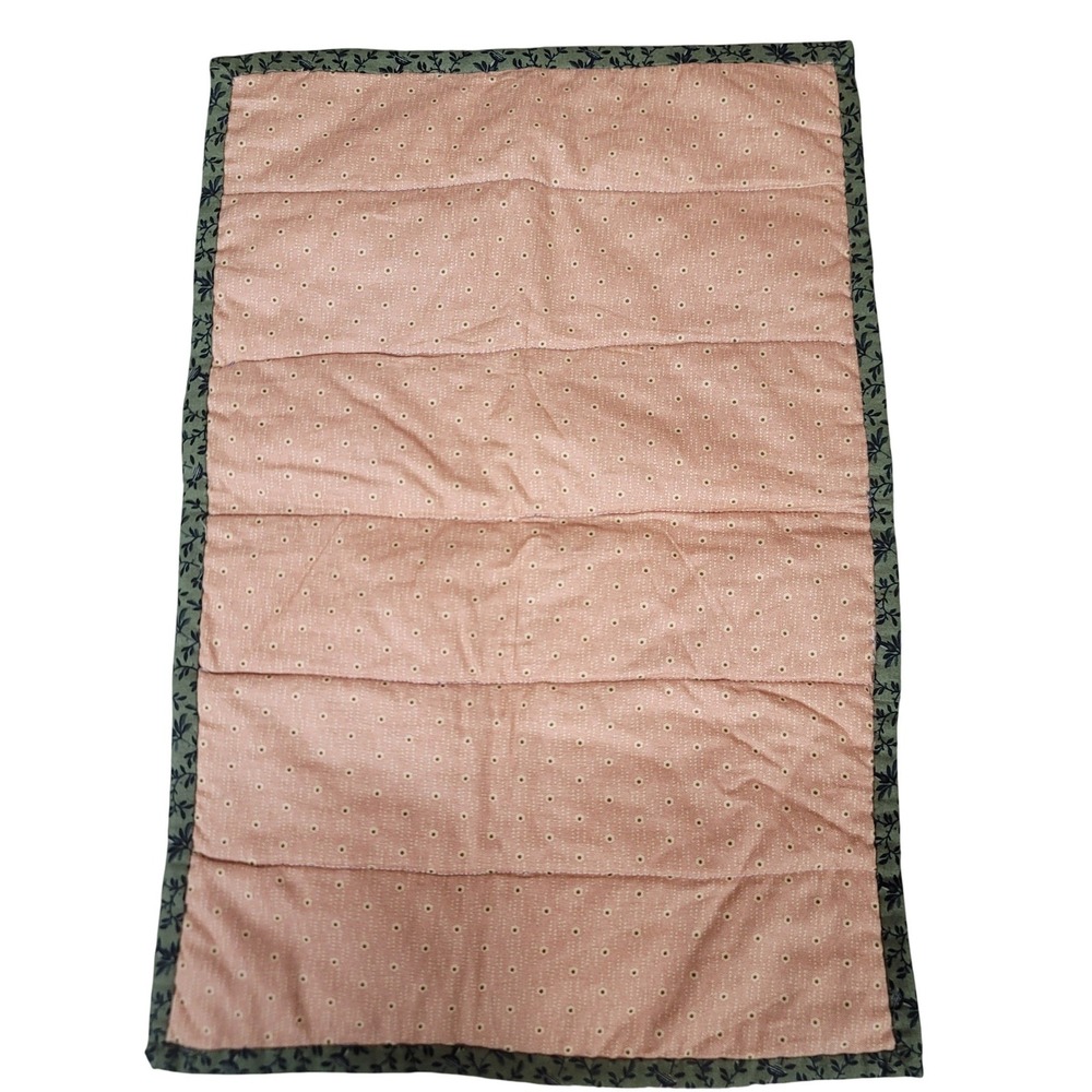 Cottagecore Handmade Quilted Patchwork Table Runner Placemat Rustic Country 2 pc - Picture 3 of 9